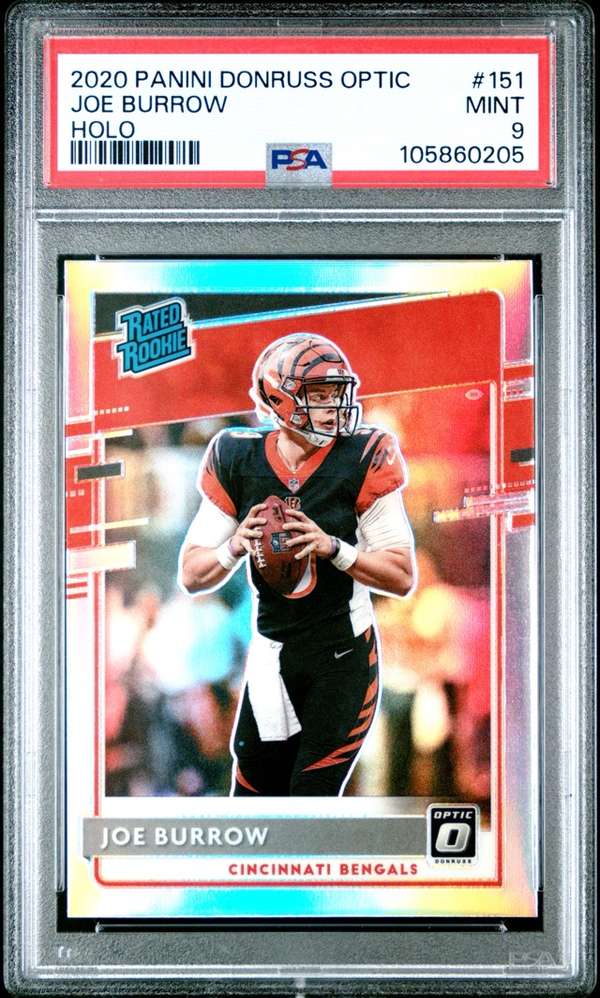 2020 Donruss Optic - Holo #151 Joe Burrow PSA PSA 9 SN105860205