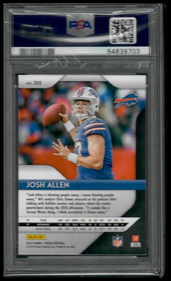 2018 Panini - Prizm - Prizm #205 Josh Allen PSA PSA 10 SN54639703